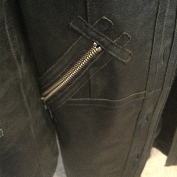 David Bitton Leather Coat - Picture 9 of 11